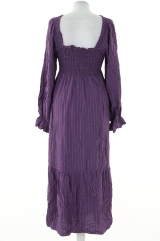 Sukienka fioletowa prążki