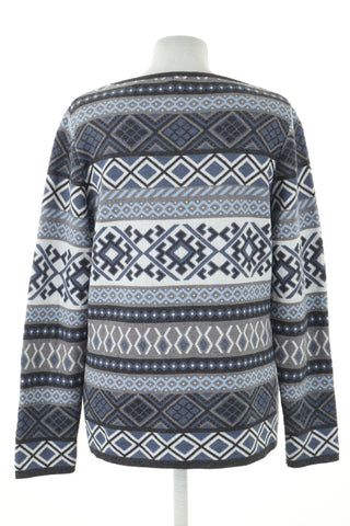 Sweter niebieski wzorek