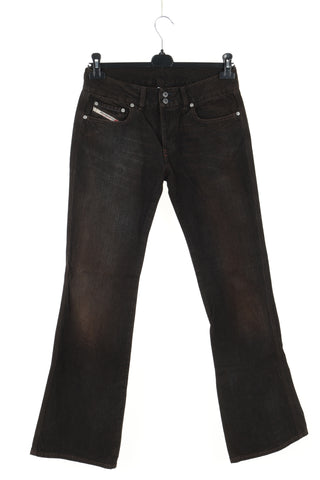 Spodnie czarno-brązowe jeans
