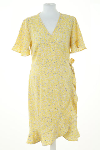 Sukienka żółta wzorek
