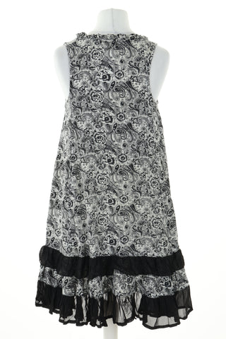 Sukienka biało-czarna wzorek