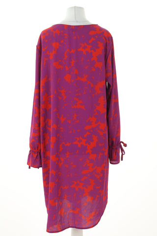 Sukienka fioletowa wzorek