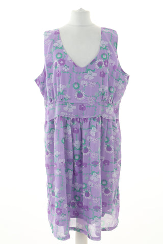 Sukienka fioletowa wzorek