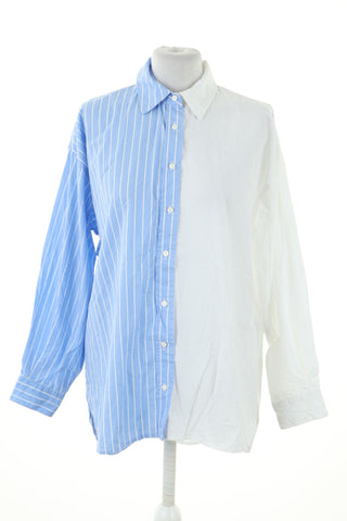 Koszula biało-niebieska